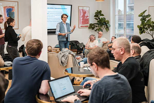 Photographe de reportage événementiel lors d’un événement d’entreprise Teclib à Paris
