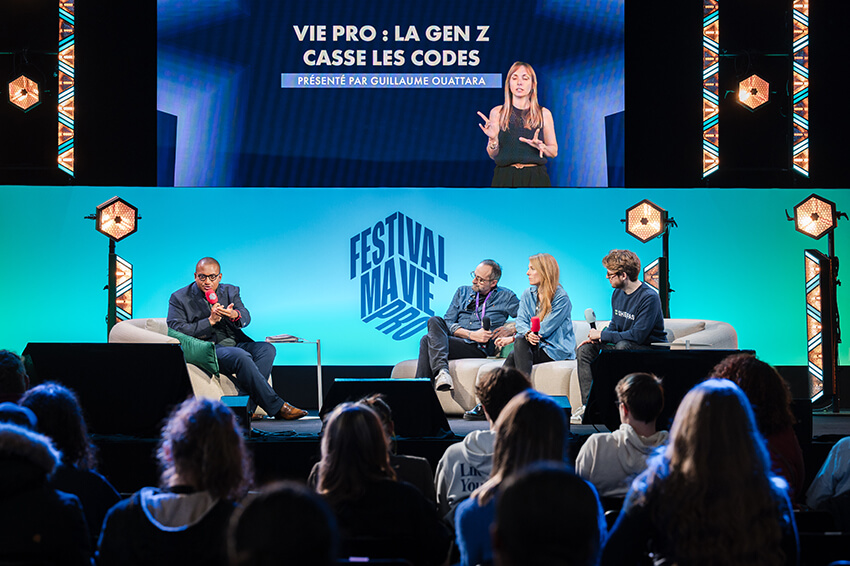 Reportage pour l'événement de Web Media lors du festival Ma Vie Pro