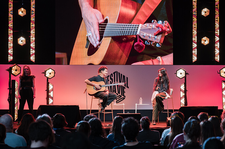 Reportage pour l'événement de Web Media lors du festival Ma Vie Pro